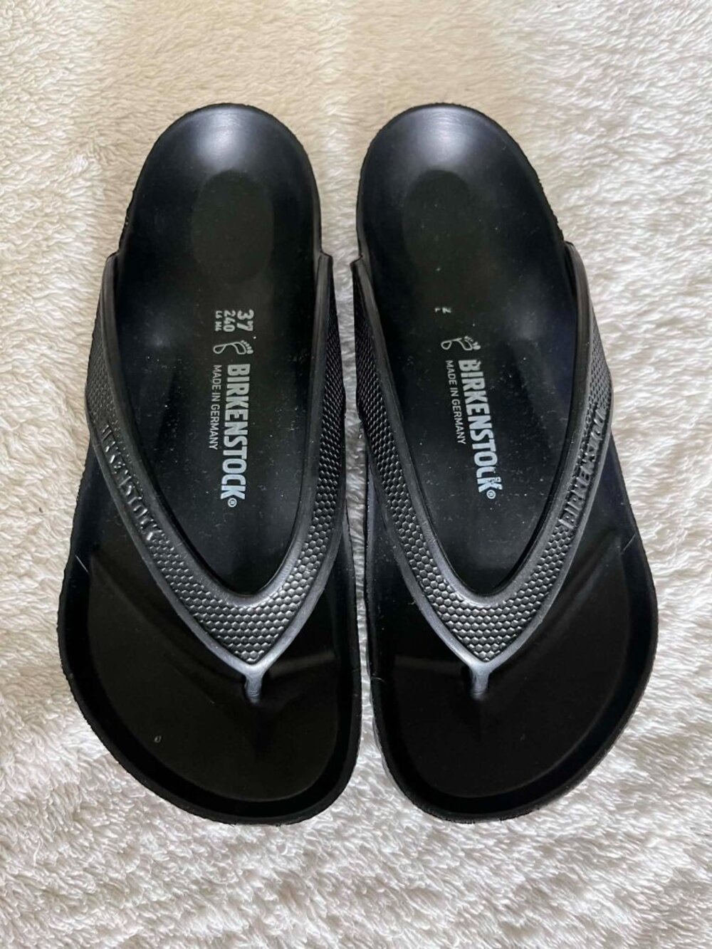 Birkenstock Honolulu Eva Sandals Black Unisex Ladies 6 / Men's 4